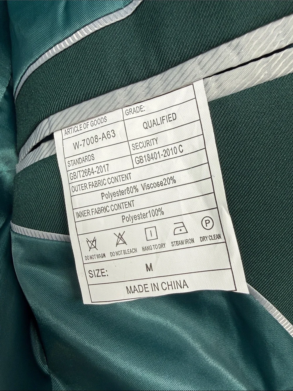 Men's Green Single-Breasted Blazer